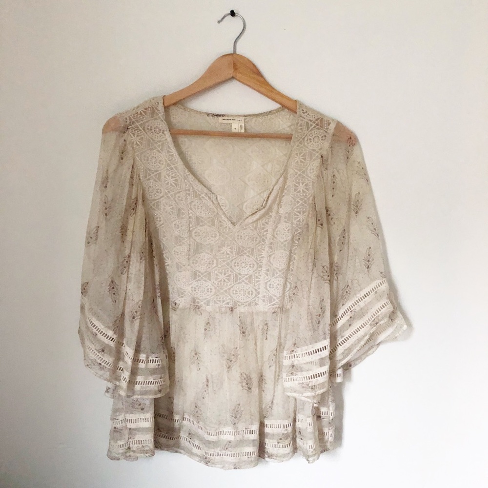 Anthropologie peasant top
